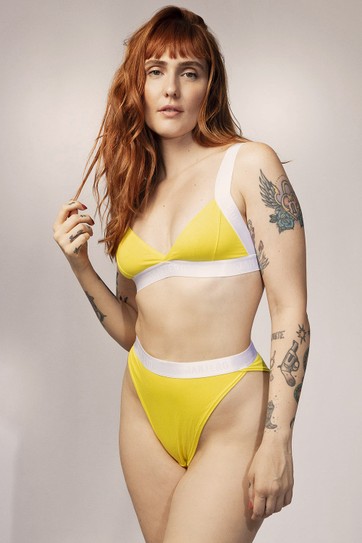 TOP TRIANGULAR AMARELO LAURA